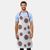 Schürze mit roten Maschinen (Getragen)