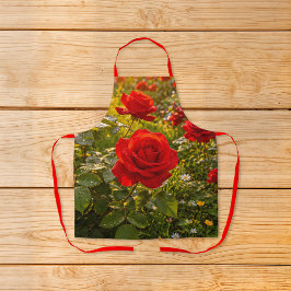 Schürze mit roten Rosen Bild Nr. 2