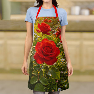 Schürze mit roten Rosen Bild Nr. 2
