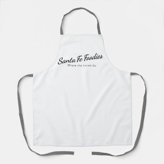 Schürze mit Santa Fe Foodies-Logo (Vorderseite)
