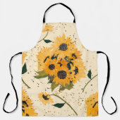 Schürze mit Sonnenblumen (Vorderseite)
