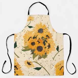 Schürze mit Sonnenblumen