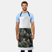 Schürze mit Überdruck (das Haus mag ein Bild) (Getragen)