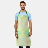 Schürze mit weichem, pastellfarbenem Tie-Dye-Muste (Getragen)