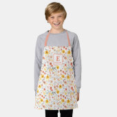 Schürze mit Wildblumen-Monogramm (Getragen)