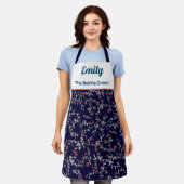 Schürze nach Blumenmuster (Getragen)