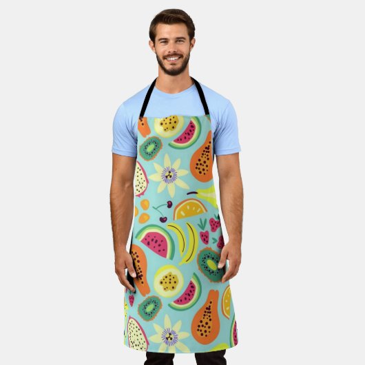 Schürze Obst und Gemüse (Getragen)