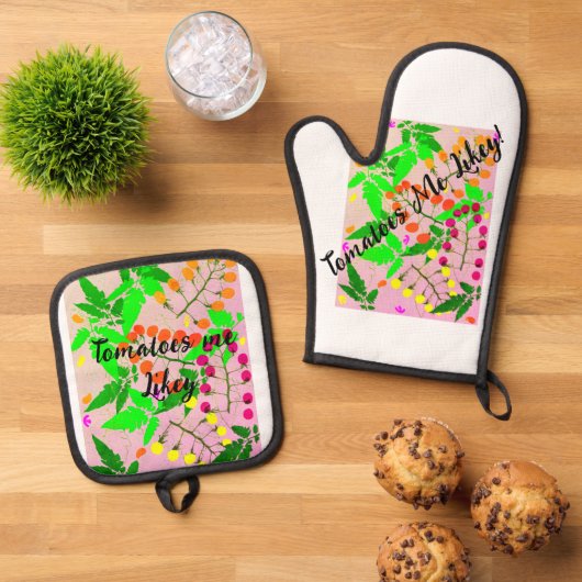 Schürze Ofenhandschuh & Topflappen-Set (Oben Unten)