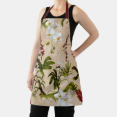 Schürze - Orchideenmuster in Beige (InSitu)