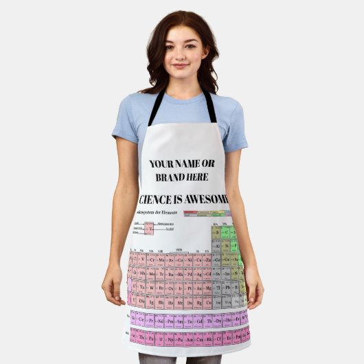 Schürze Periodensystem der Elemente (Getragen)