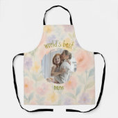 Schürze "personalisiert Floral's Best Mama" (Vorderseite)