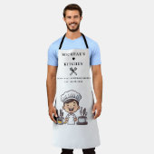 Schürze | Personalisierte Küche Name & Koch (Getragen)