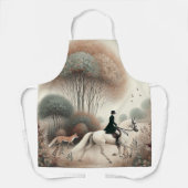 Schürze Pferderennjagd (Vorderseite)