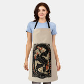 Schürze Pisces Celestial Zodiac Art (Getragen)