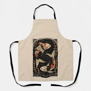 Schürze Pisces Celestial Zodiac Art