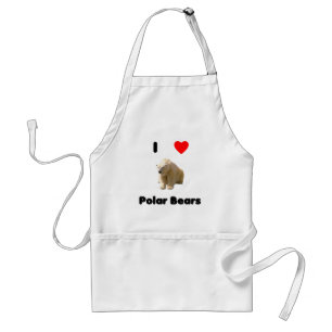 Schürze polare Bären der Liebe I