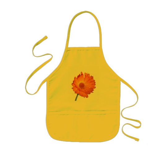 Schürze - Ringelblume am Stiel (Vorne)