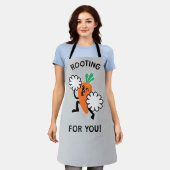 Schürze 'Rooting For You – Fröhliche Orange Karott (Getragen)