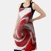 Schürze/Roter Swirl/LRG/Überblenddruck Schürze (InSitu)