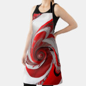 Schürze/Roter Swirl/LRG/Überblenddruck Schürze (InSitu)