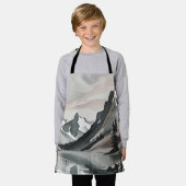 Schürze S T-SHIRT Bergsee Grafik (Getragen)