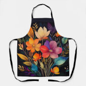 SCHÜRZE - Schönes und farbenfrohes florales Design (Vorderseite)