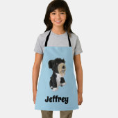 Schürze - Schwarz-Weiß-Spielzeughund (Insitu)