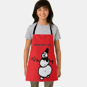Schürze Snowman (rot) (Insitu)