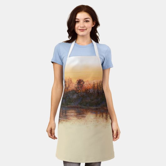 Schürze "Sundown on River" (Getragen)