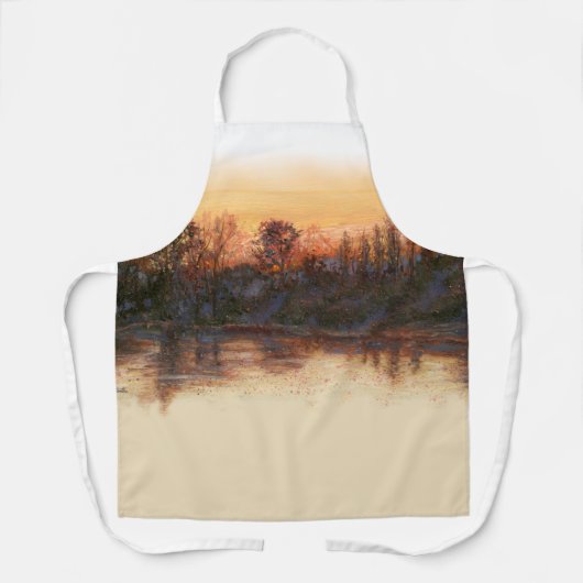 Schürze "Sundown on River" (Vorderseite)