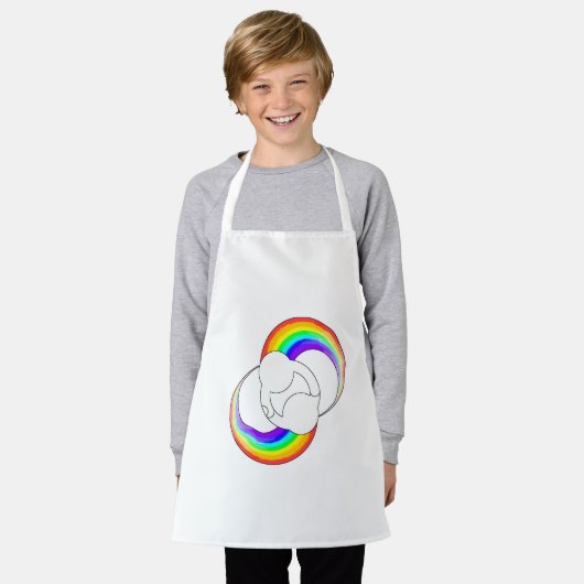 Schürze _ Tanz _ weiß (Getragen)