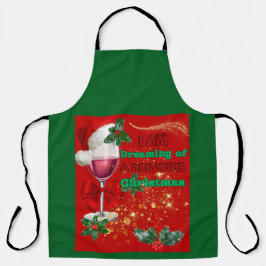 Schürze Träumen von einem Rotwein Weihnachten