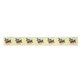 Schürze und Tomaten, Geschenk Ribbon — Feinschmeck Satinband