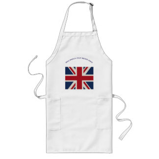 Schürze - Union Jack Flagge mit witziger Aussage..