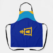 Schürze unter der Flagge von Riverside (Vorderseite)