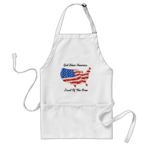 Schürze USA Flaggen Gott segne Amerika
