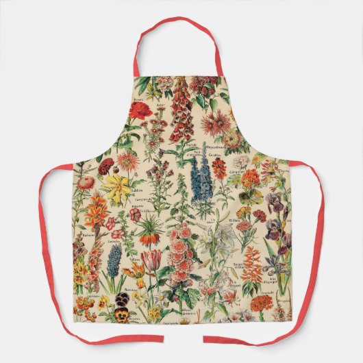 Schürze Vintager Blume (Vorderseite)