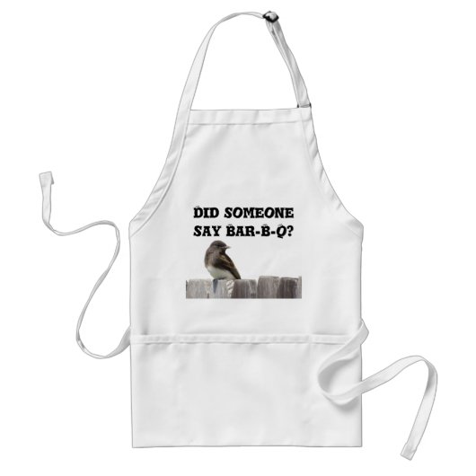 Schürze - Vogel auf Zaun v.2 (Vorne)