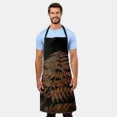 Schürze von Braunleder (Getragen)