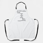 Schürze von Design oder Foto Upload (Vorderseite)