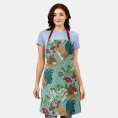 Schürze von Hühnern und Kirschen - Mittel (Getragen)