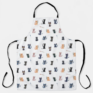 Schürze von Katzen und Messern