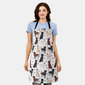 Schürze von Labrador Retriever Paws and Bones (Getragen)