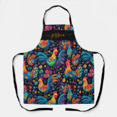 Schürze von roten Rostermustern (Vorderseite)