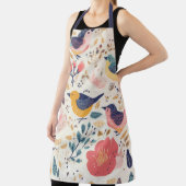 Schürze von Vogel- und Blumenmuster (InSitu)