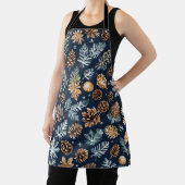 Schürze Wasserfarbene Pine Cones Winter Pattern (InSitu)