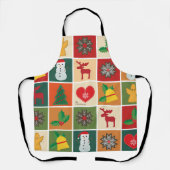 Schürze Weihnachtsmotive (Vorderseite)