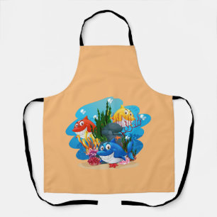 Schürze zum Fisch
