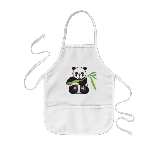 Schürzen. Foto Panda. Kinderschürze (Vorne)