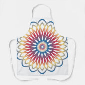 Schürzenblumen-Mandala-Design Schürze (Vorderseite)